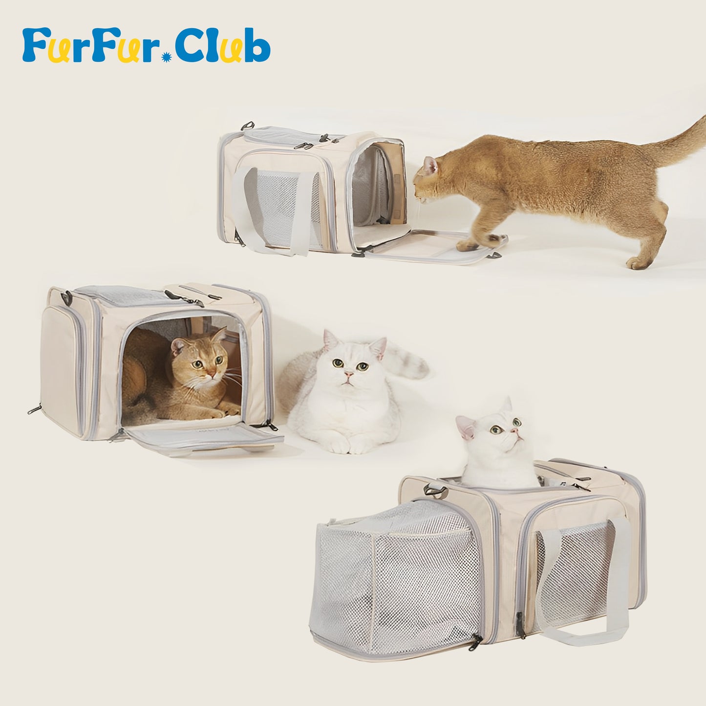 Expandable Portable Cat Carrier: Spacious, Airline-Approved, and Multi-Functional